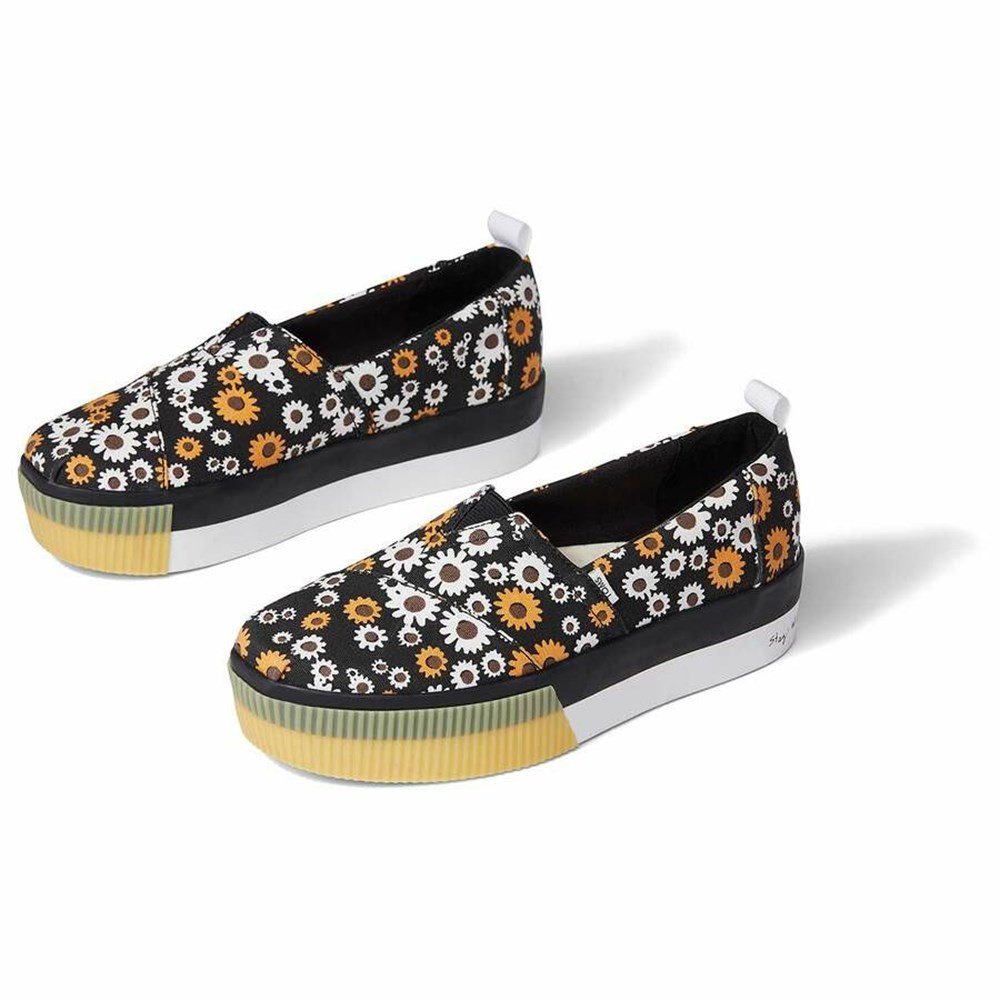 Toms Alpargata Boardwalk Makosen Ayakkabı Kadın Siyah | GMH837169