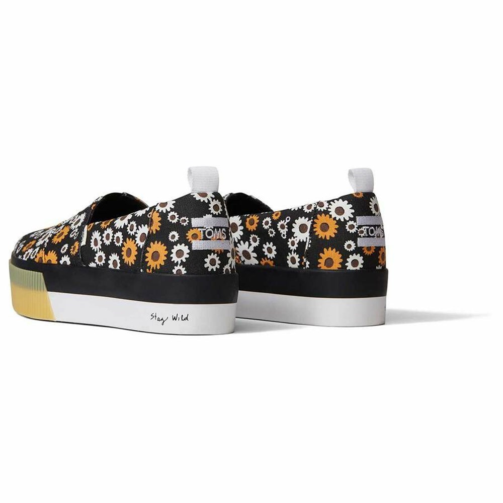 Toms Alpargata Boardwalk Makosen Ayakkabı Kadın Siyah | GMH837169