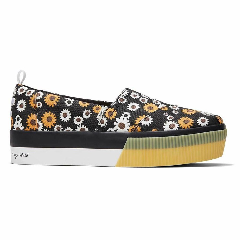 Toms Alpargata Boardwalk Makosen Ayakkabı Kadın Siyah | GMH837169