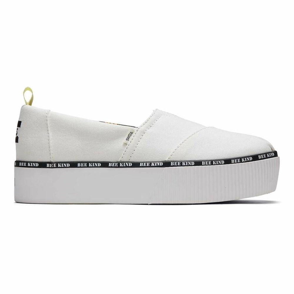 Toms Alpargata Boardwalk Makosen Ayakkabı Kadın Beyaz | HWT502436