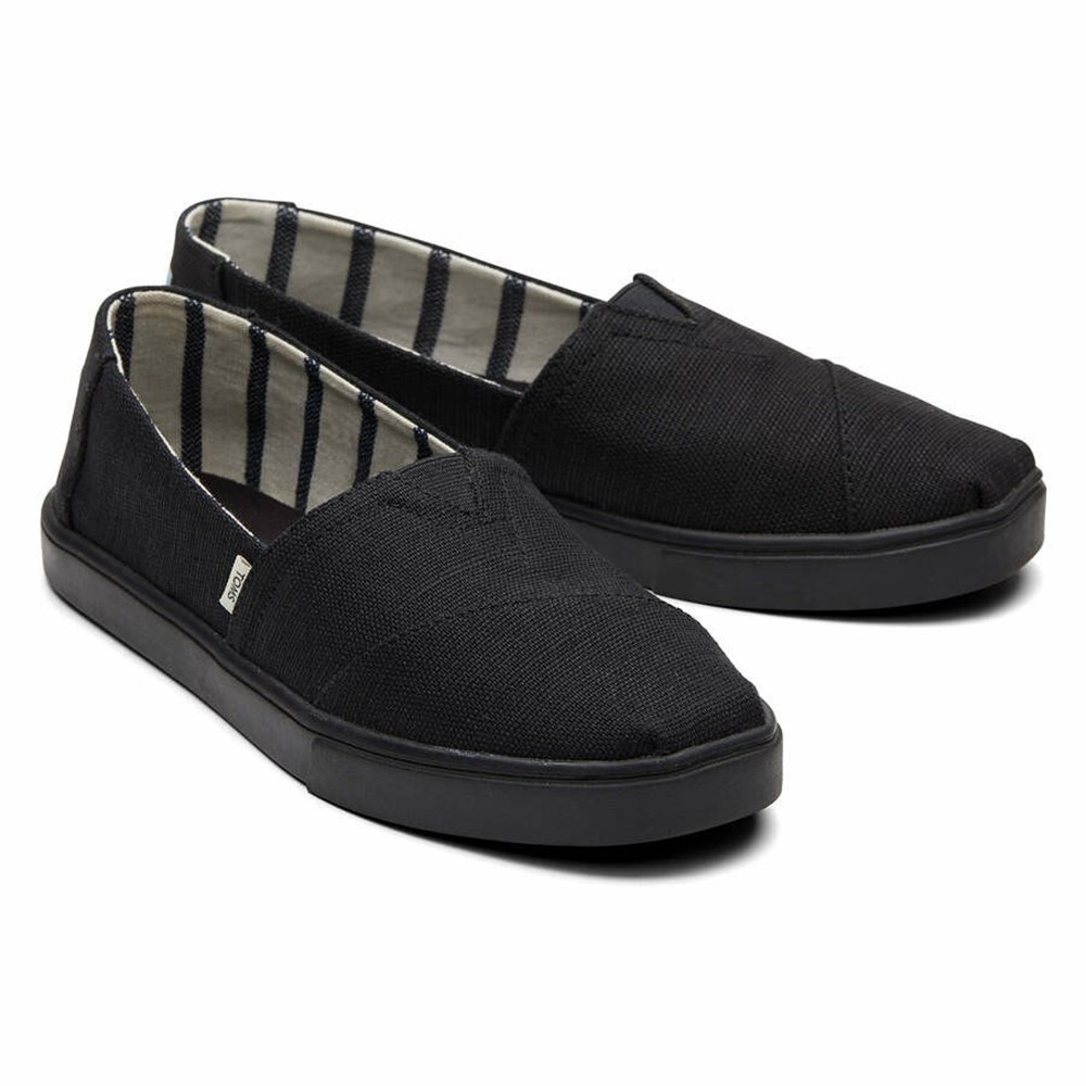 Toms Alpargata Cupsole Makosen Ayakkabı Kadın Siyah | REA154238