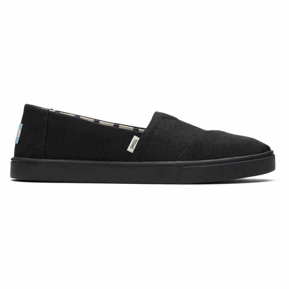 Toms Alpargata Cupsole Makosen Ayakkabı Kadın Siyah | REA154238
