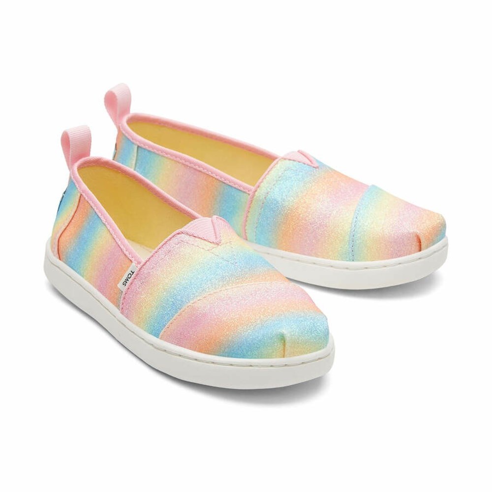 Toms Alpargata Glitter Makosen Ayakkabı Çocuk Pembe | KTZ069512