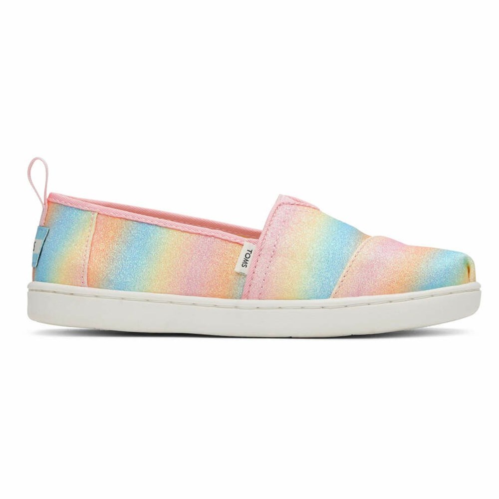 Toms Alpargata Glitter Makosen Ayakkabı Çocuk Pembe | KTZ069512