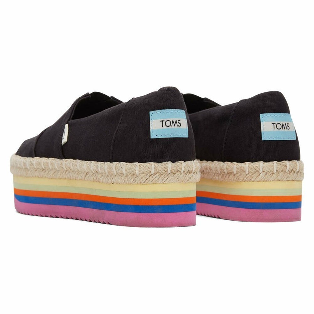 Toms Alpargata High Platform Ayakkabı Kadın Siyah | EPS492167