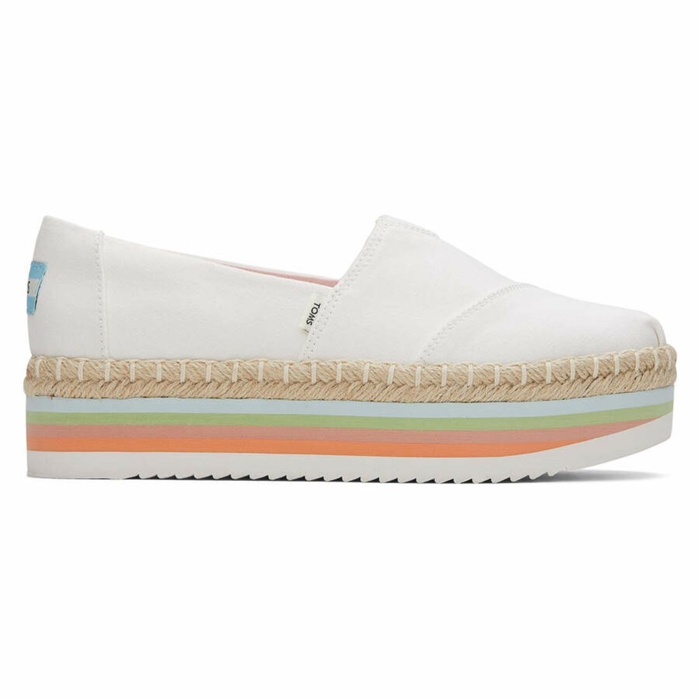 Toms Alpargata High Platform Ayakkabı Kadın Beyaz | STM274931