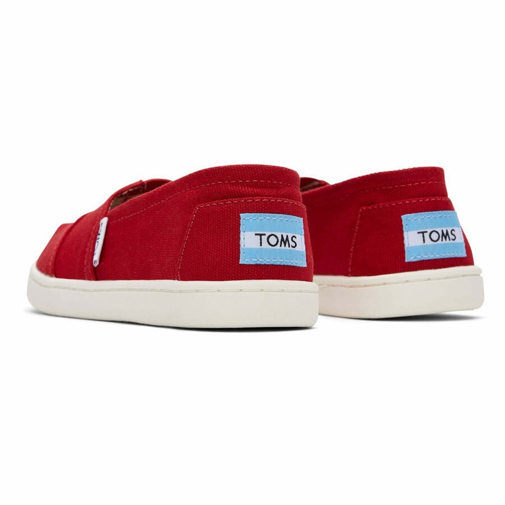 Toms Alpargata Kanvas Makosen Ayakkabı Çocuk Kırmızı | SIO485036