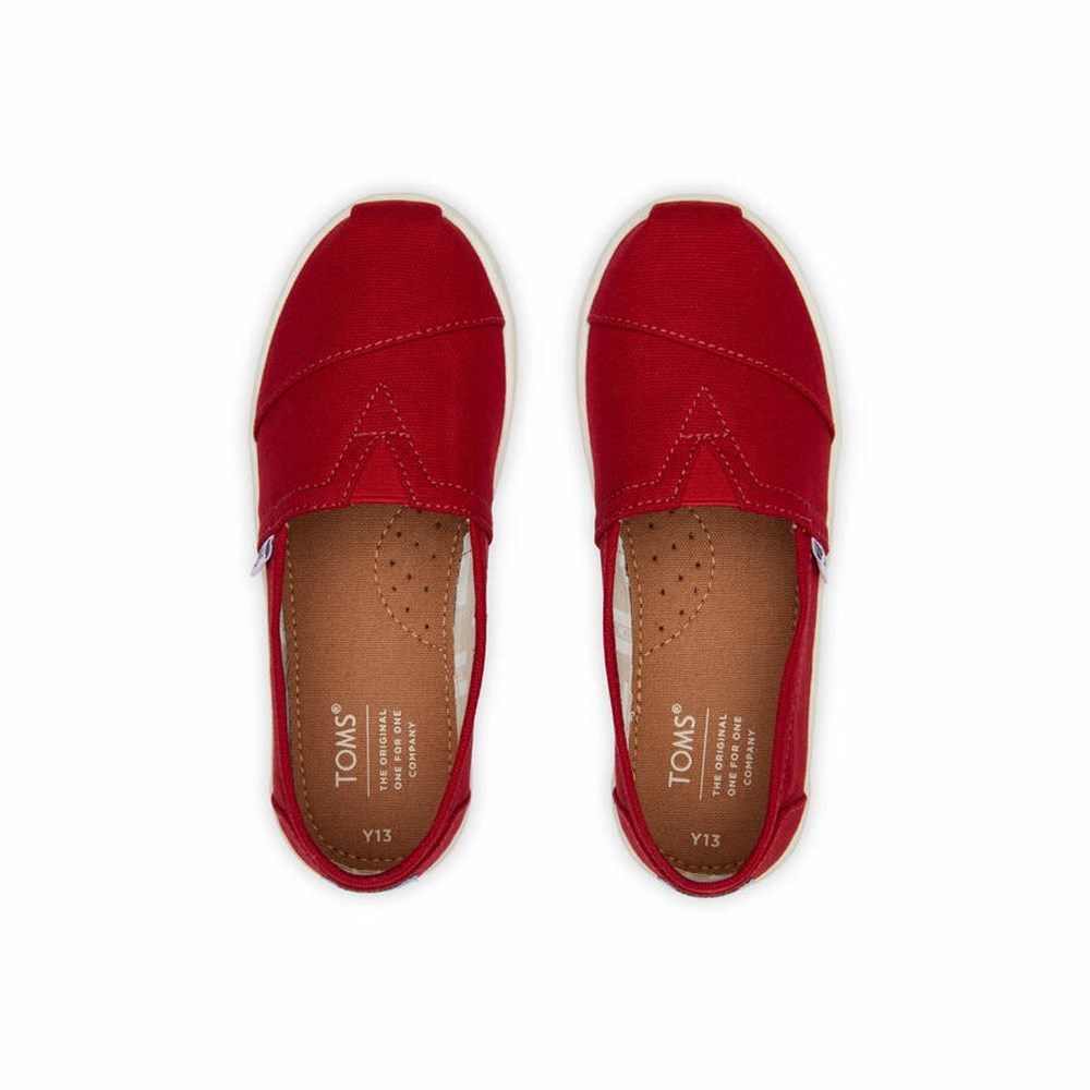Toms Alpargata Kanvas Makosen Ayakkabı Çocuk Kırmızı | SIO485036