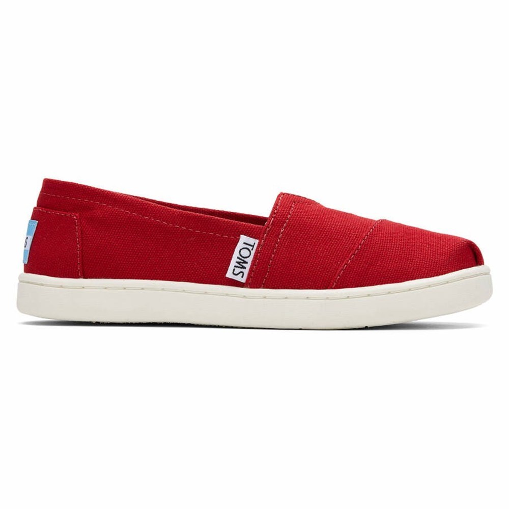Toms Alpargata Kanvas Makosen Ayakkabı Çocuk Kırmızı | SIO485036