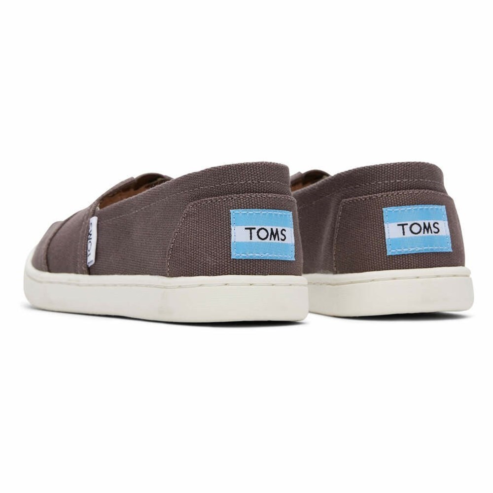 Toms Alpargata Kanvas Makosen Ayakkabı Çocuk Gri | VYX904683