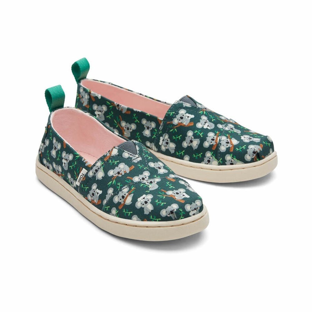Toms Alpargata Koala Makosen Ayakkabı Çocuk Yeşil | RVT347610