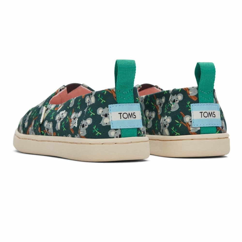 Toms Alpargata Koala Makosen Ayakkabı Çocuk Yeşil | RVT347610