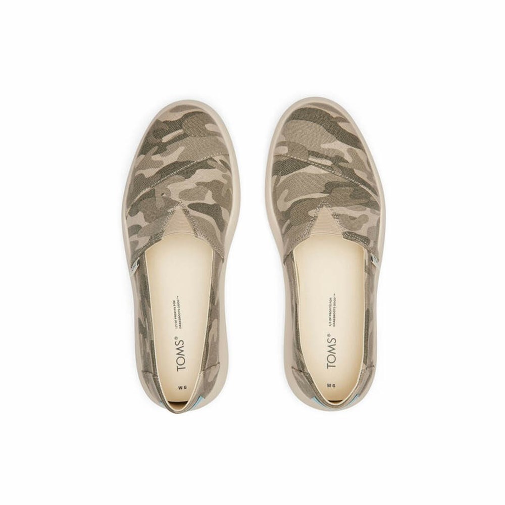 Toms Alpargata Mallow Spor Ayakkabı Kadın Gri Camo | YWU082549