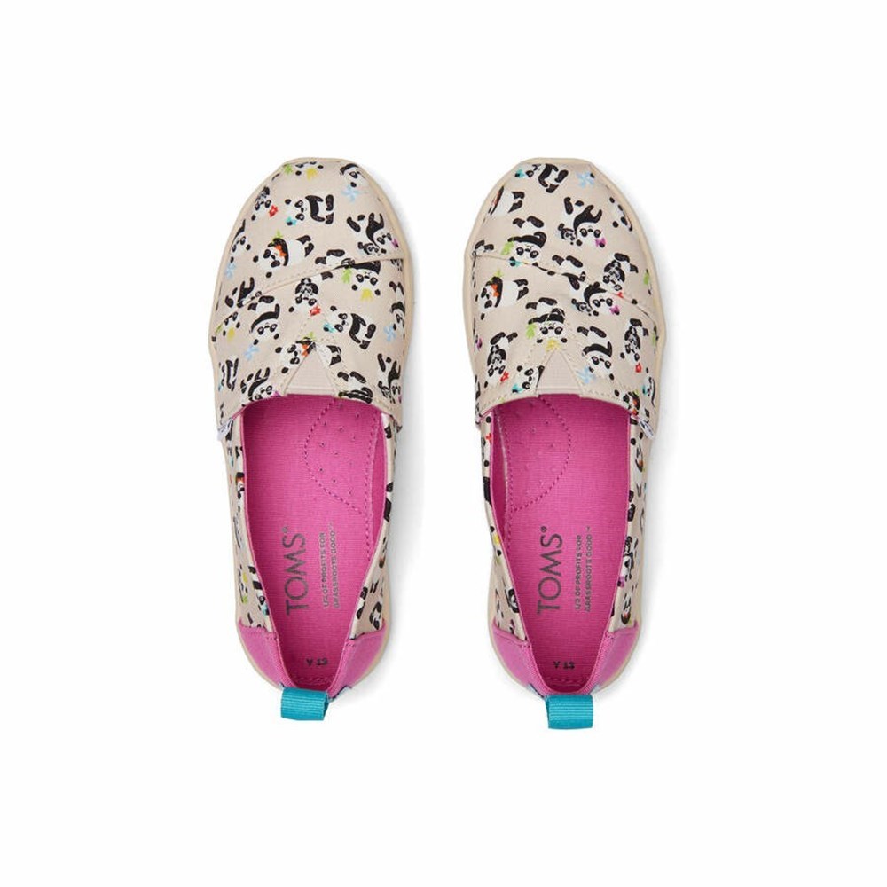 Toms Alpargata Panda Party Makosen Ayakkabı Çocuk Bej Rengi | ICD708391