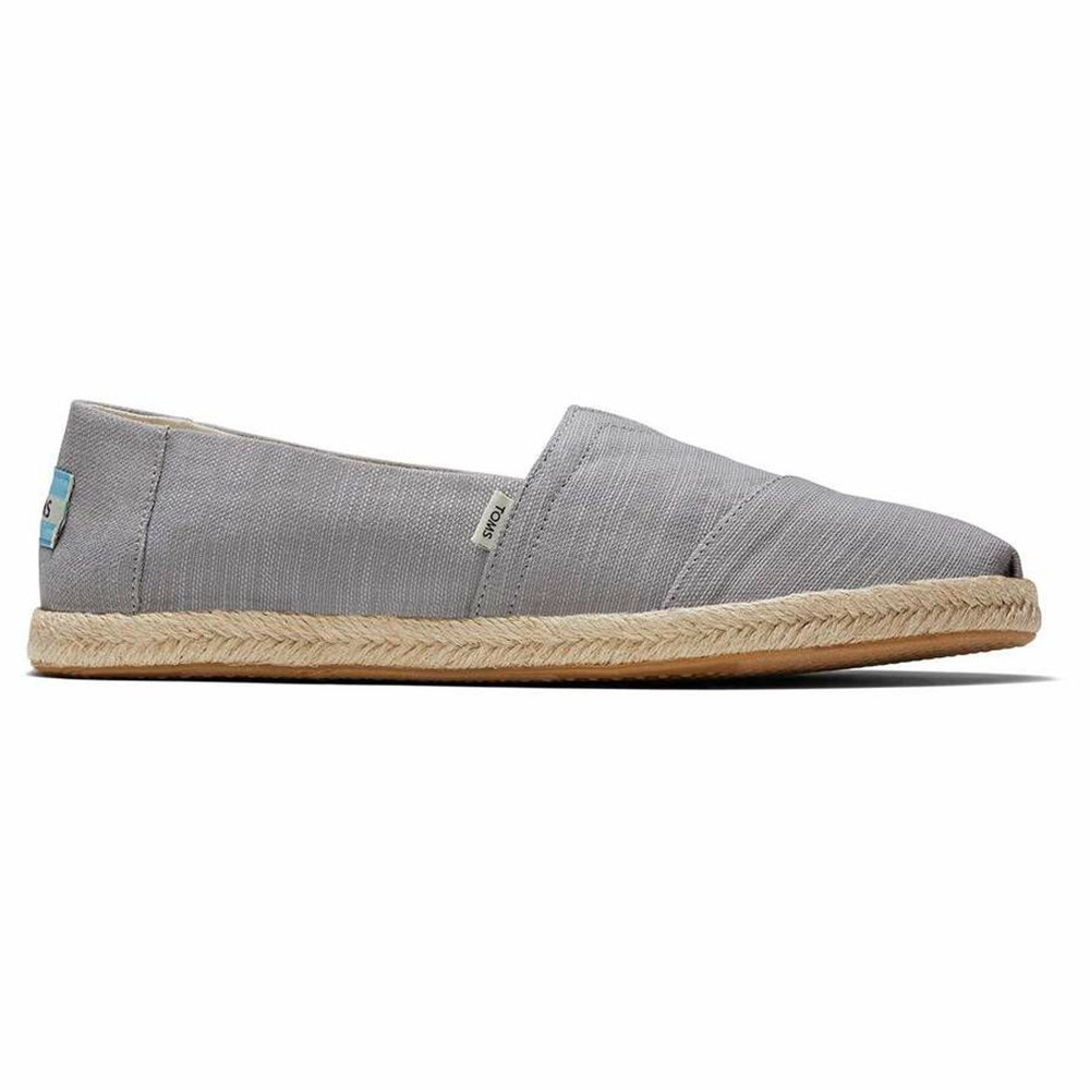 Toms Alpargata Rope Espadril Erkek Koyu Gri | ZWM261790
