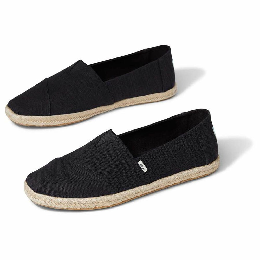 Toms Alpargata Rope Espadril Erkek Siyah | BDH324810