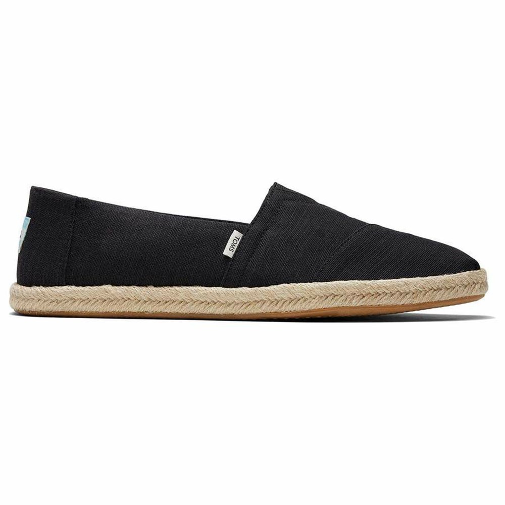 Toms Alpargata Rope Espadril Erkek Siyah | BDH324810