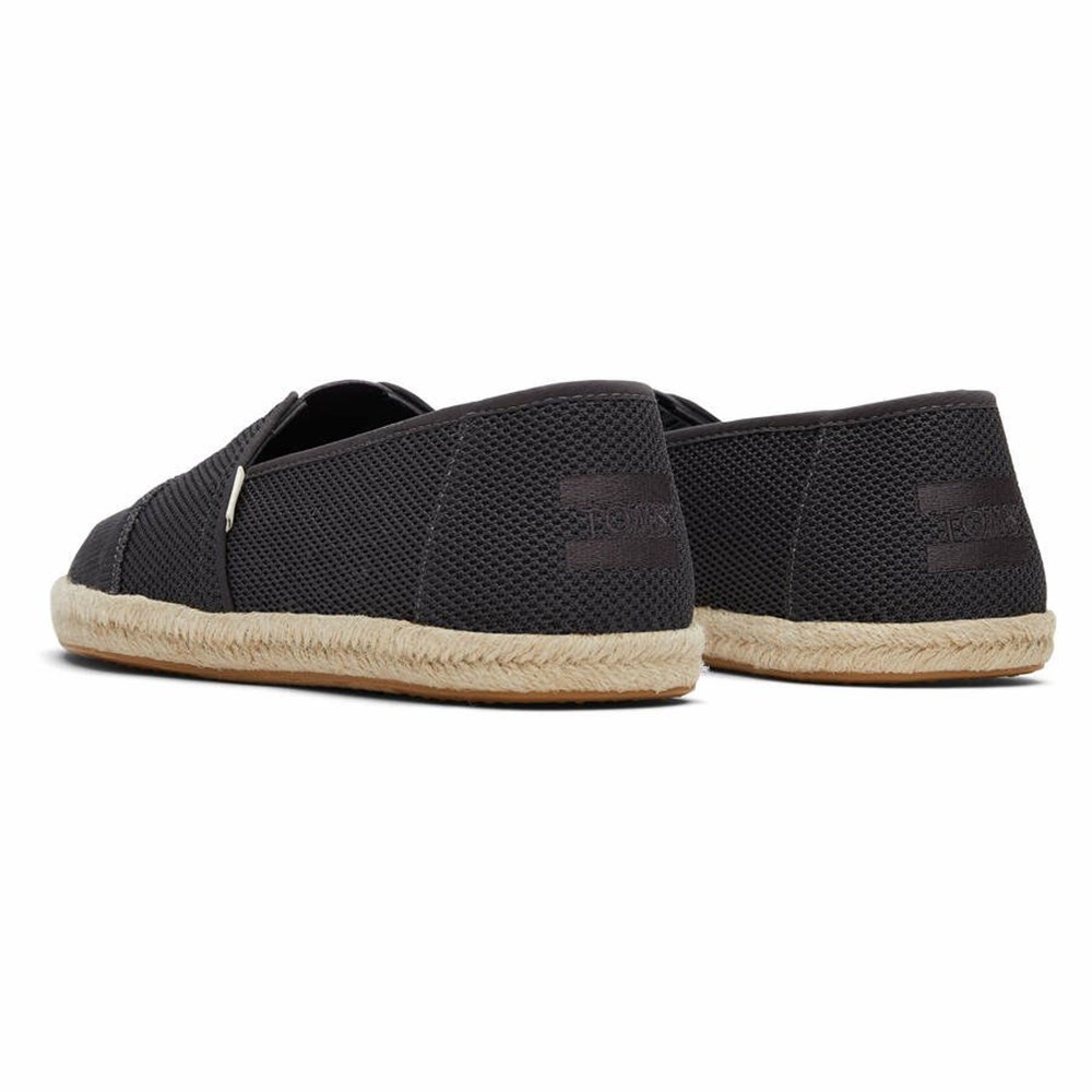 Toms Alpargata Rope Espadril Erkek Siyah | ZTC431290