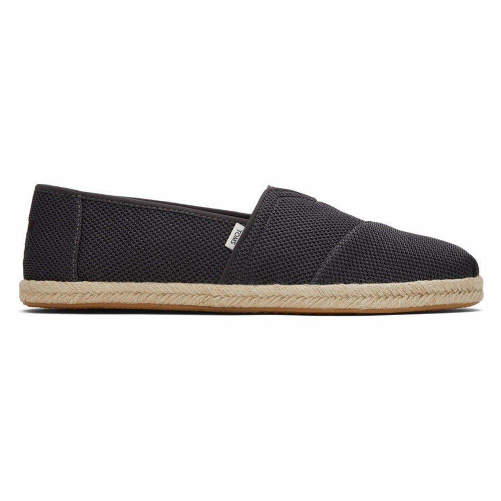 Toms Alpargata Rope Espadril Erkek Siyah | ZTC431290