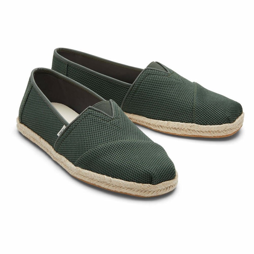 Toms Alpargata Rope Espadril Erkek Yeşil | YBJ920674