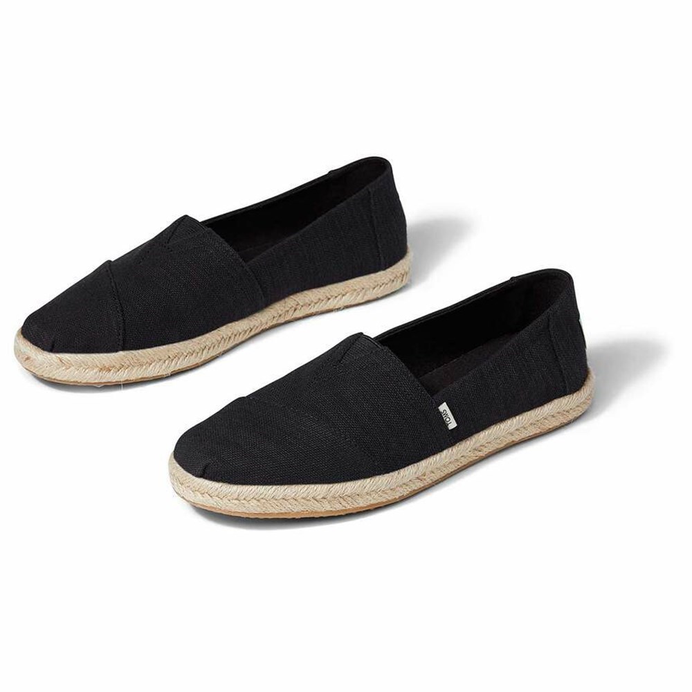 Toms Alpargata Rope Espadril Kadın Siyah | HUB856937