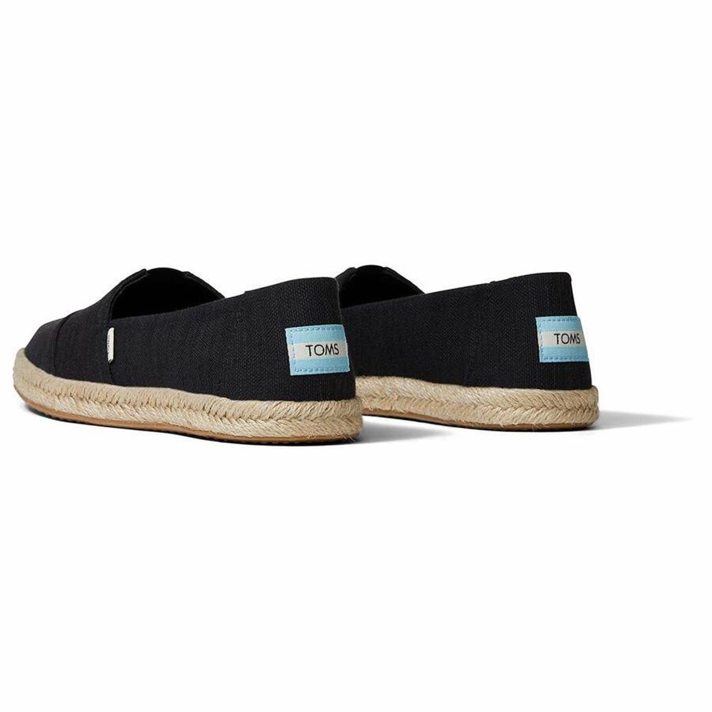 Toms Alpargata Rope Espadril Kadın Siyah | HUB856937