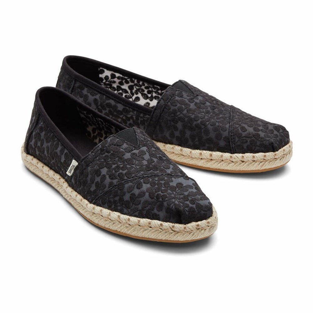 Toms Alpargata Rope Espadril Kadın Siyah | LKB896513
