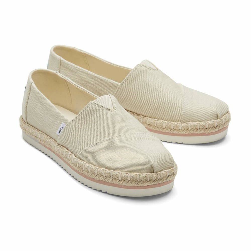 Toms Alpargata Rope Platform Ayakkabı Kadın Bej Rengi | ENC401693