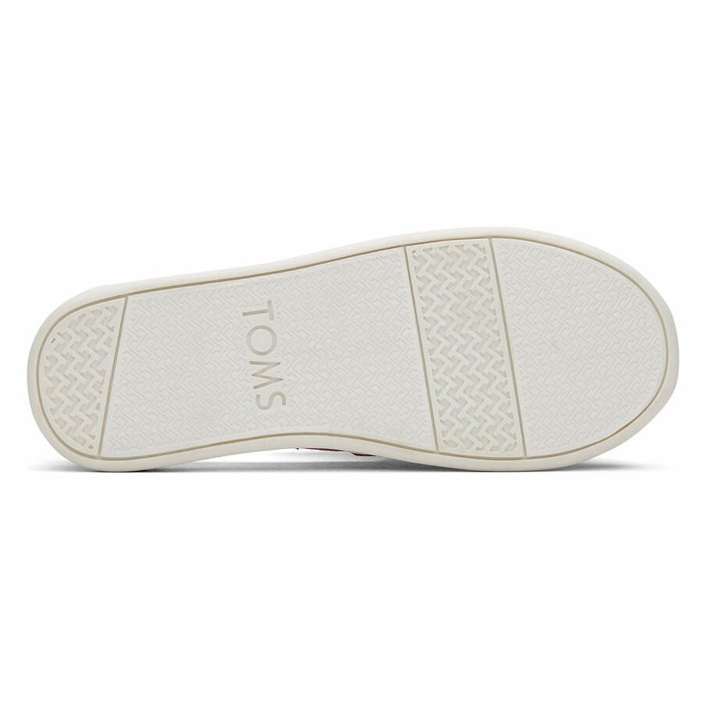 Toms Alpargata Ruffle Makosen Ayakkabı Çocuk Kırmızı | KUD345976