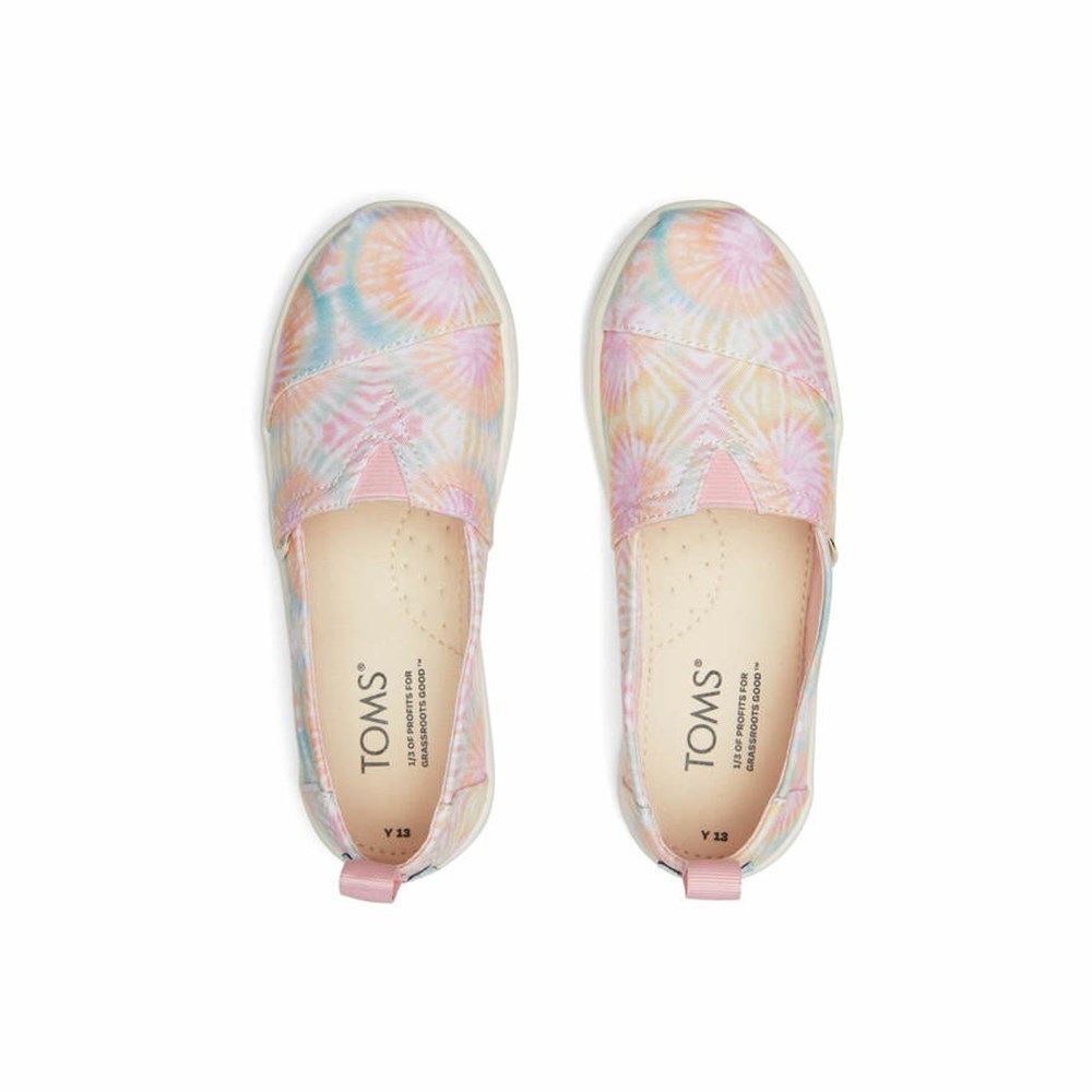 Toms Alpargata Tie Dye Makosen Ayakkabı Çocuk Pembe | RSM694817