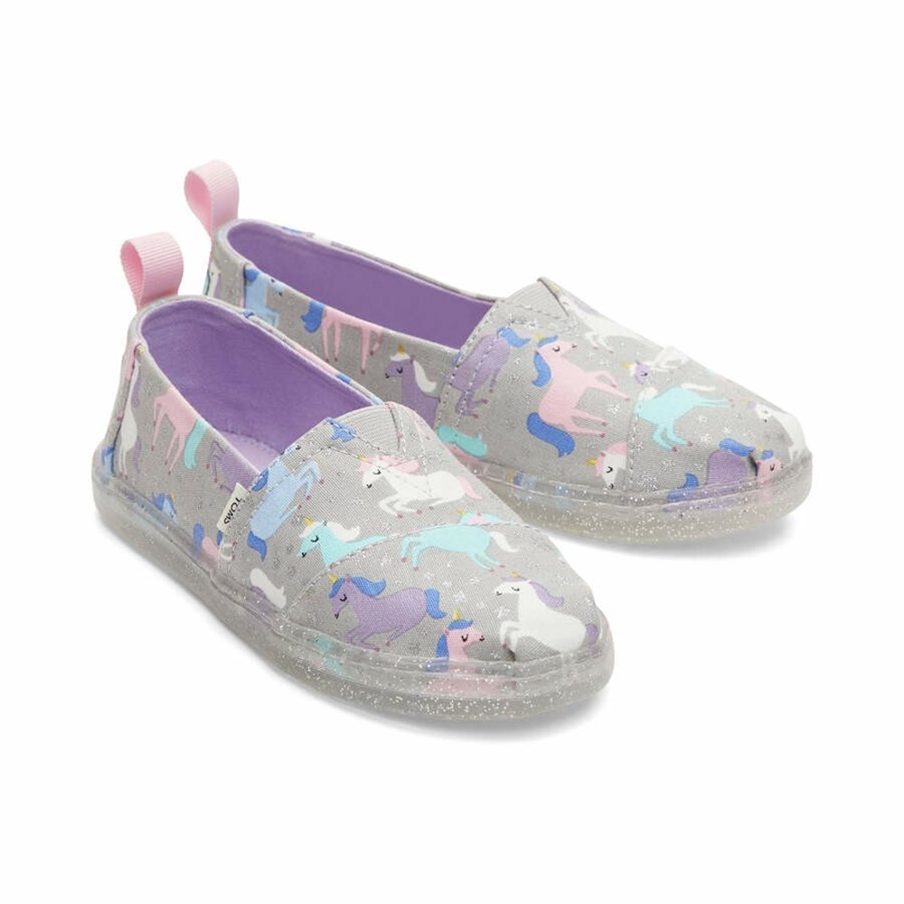 Toms Alpargata Unicorns Makosen Ayakkabı Çocuk Açık Gri | TIU452839