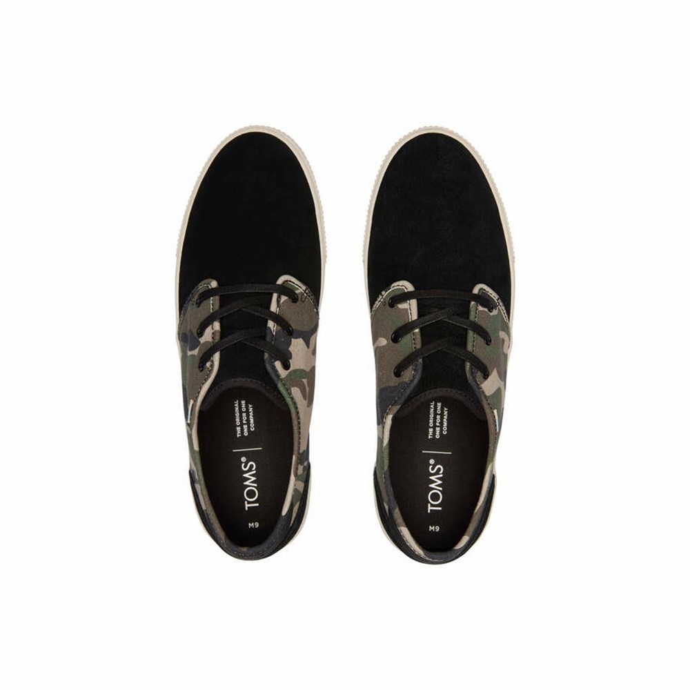 Toms Carlo Spor Ayakkabı Erkek Siyah Camo | UJB065237