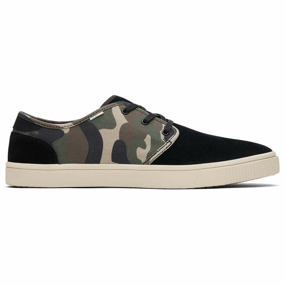 Toms Carlo Spor Ayakkabı Erkek Siyah Camo | UJB065237