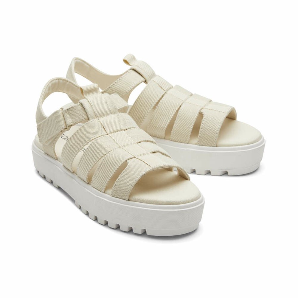 Toms Fisherman Lug Sandalet Kadın Beyaz | TOX179658