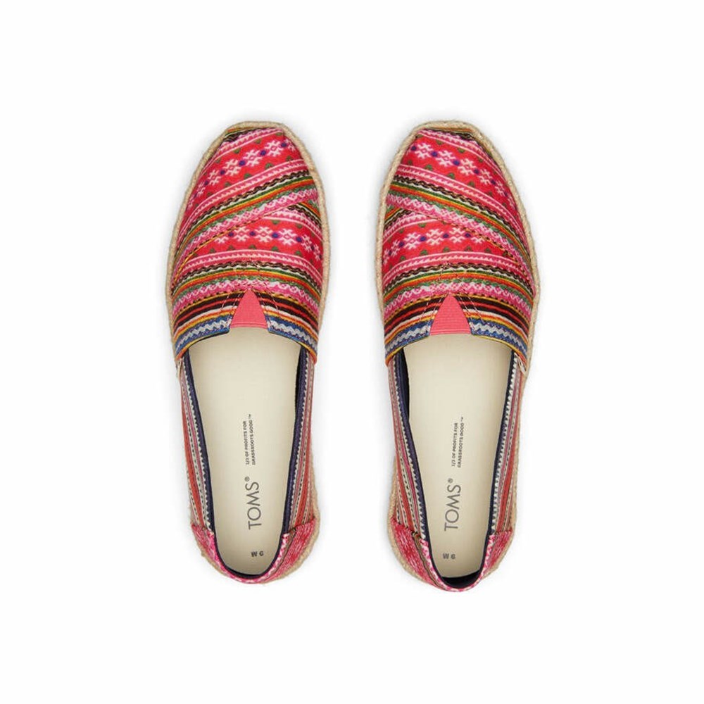 Toms Hmong Tapestry Rope Espadril Kadın Renkli | NVZ507961