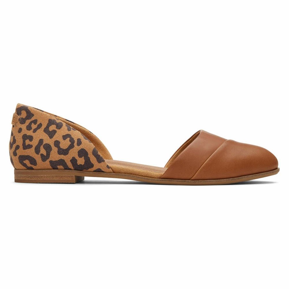 Toms Jutti D\'Orsay Düz Ayakkabı Kadın Kahverengi | FPV124059