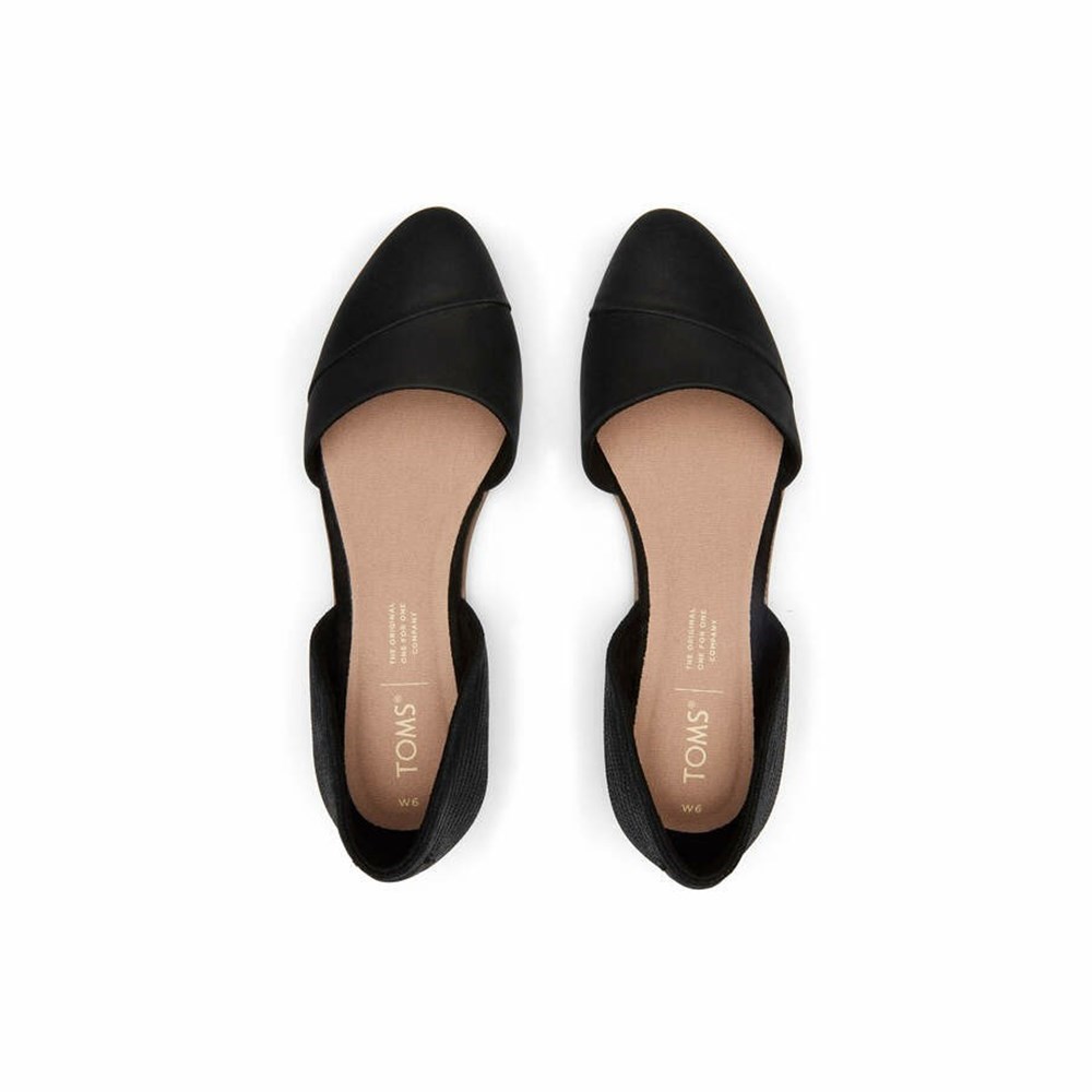 Toms Jutti D'Orsay Düz Ayakkabı Kadın Siyah | GPD049631