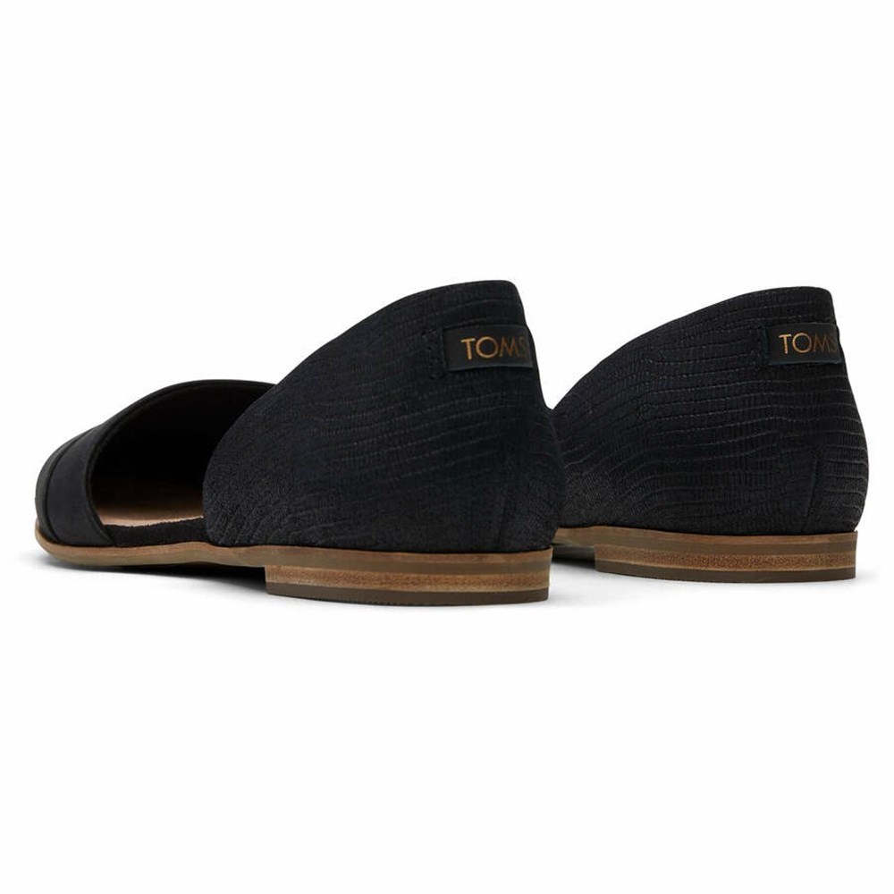 Toms Jutti D'Orsay Düz Ayakkabı Kadın Siyah | GPD049631