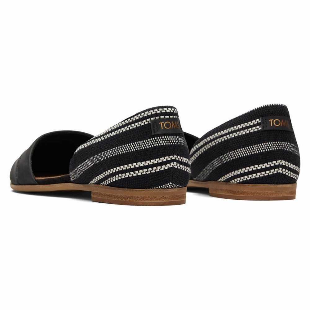 Toms Jutti D'Orsay Düz Ayakkabı Kadın Siyah | QRI429750