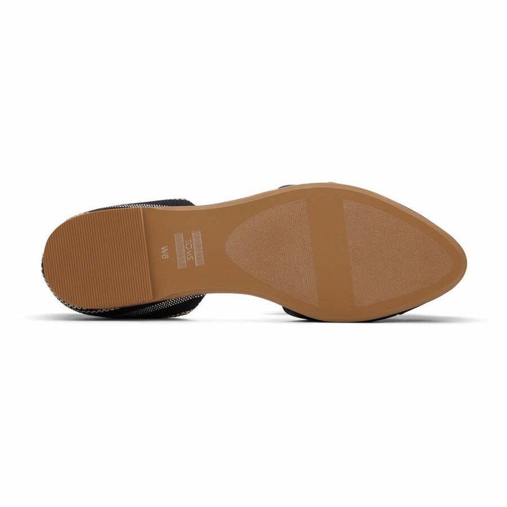 Toms Jutti D'Orsay Düz Ayakkabı Kadın Siyah | QRI429750