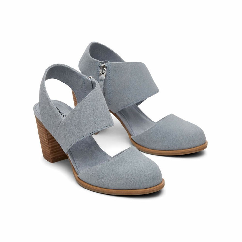 Toms Majorca Closed Burunlu Dolgu Topuklu Kadın Gri | TQN967832