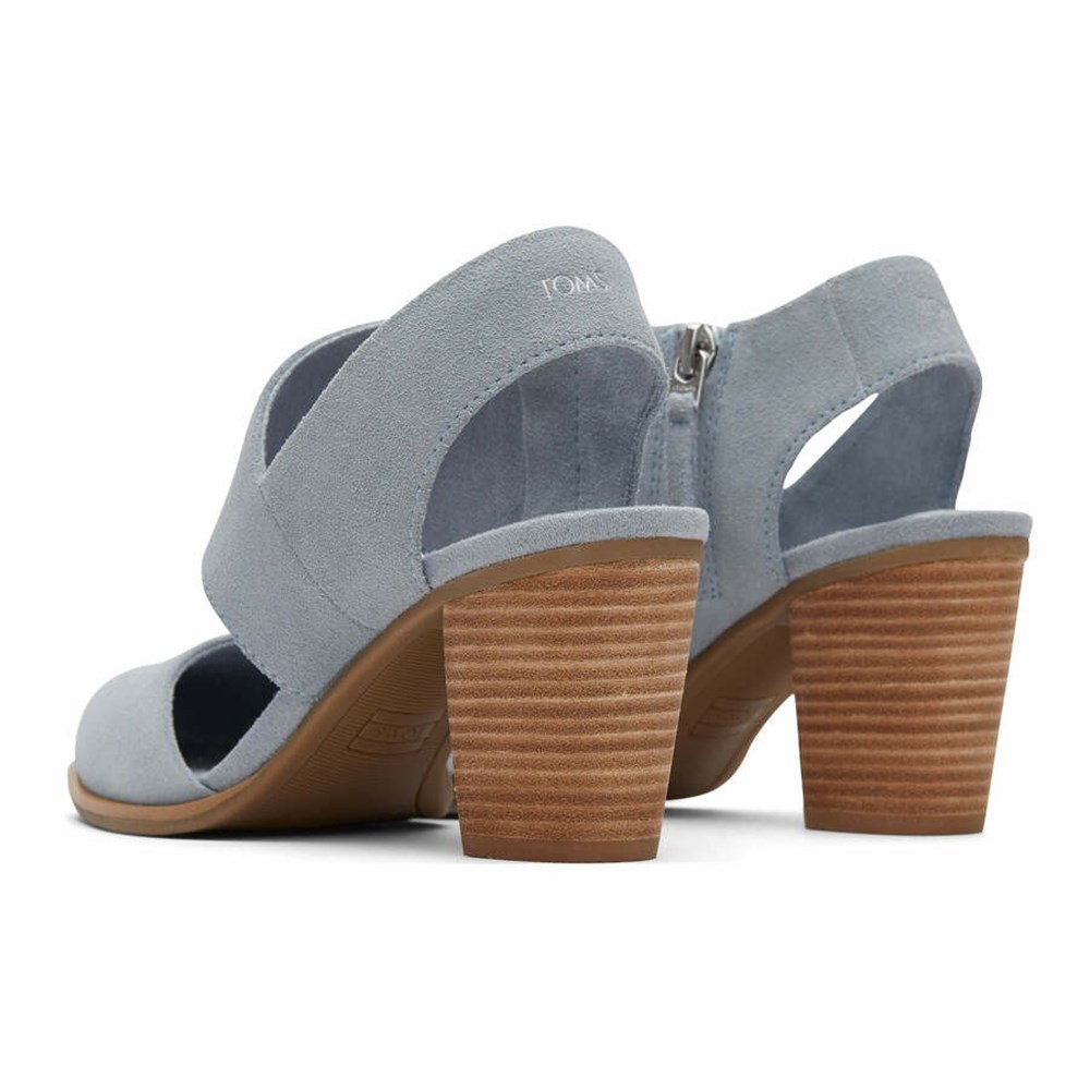 Toms Majorca Closed Burunlu Dolgu Topuklu Kadın Gri | TQN967832