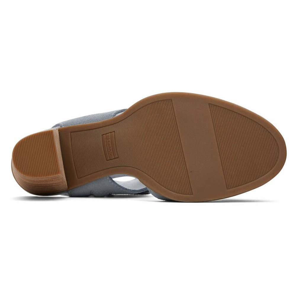 Toms Majorca Closed Burunlu Dolgu Topuklu Kadın Gri | TQN967832