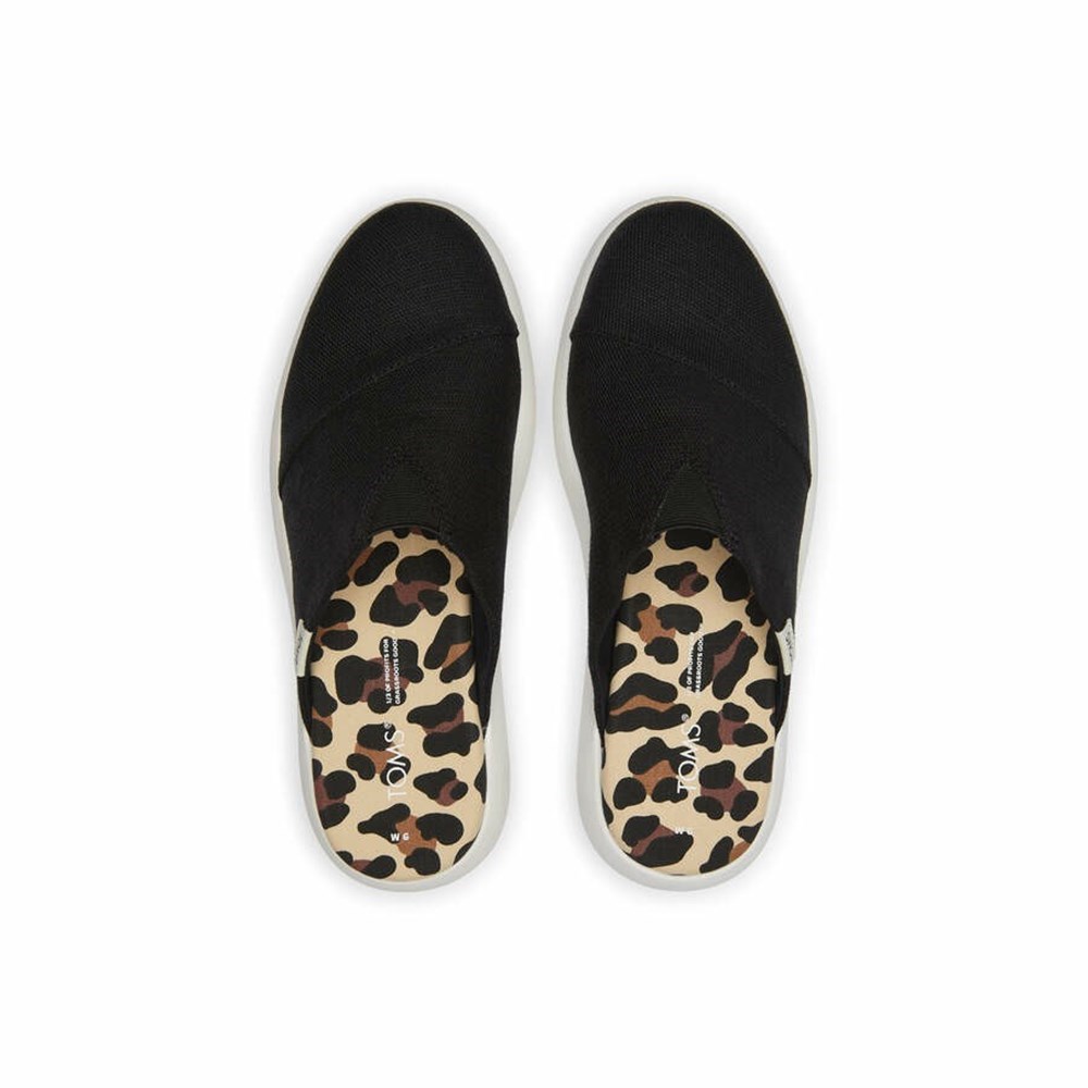 Toms Mallow Mule Makosen Ayakkabı Kadın Siyah | TUH386954