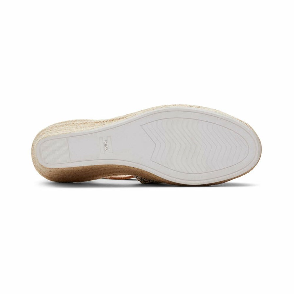 Toms Marisol Dolgu Topuklu Kadın Bej Rengi Leopar | KIS537842