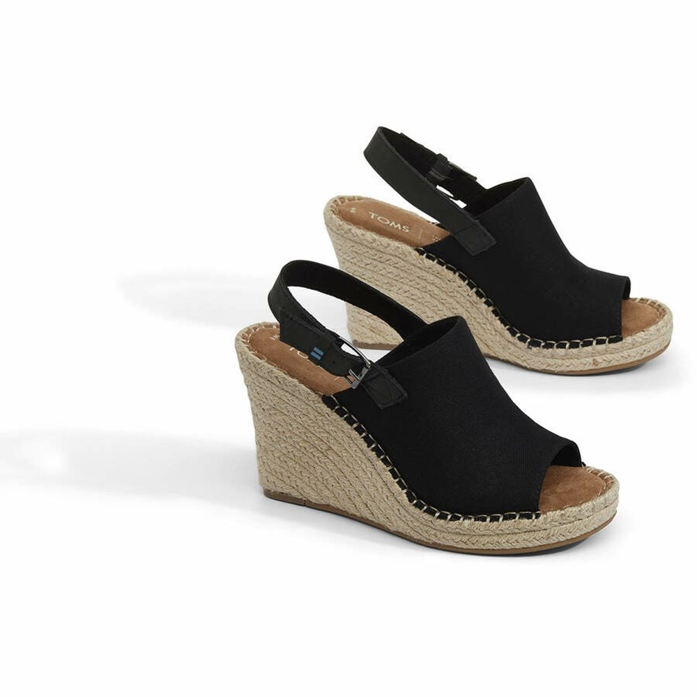 Toms Monica Dolgu Topuklu Kadın Siyah | WBI318790