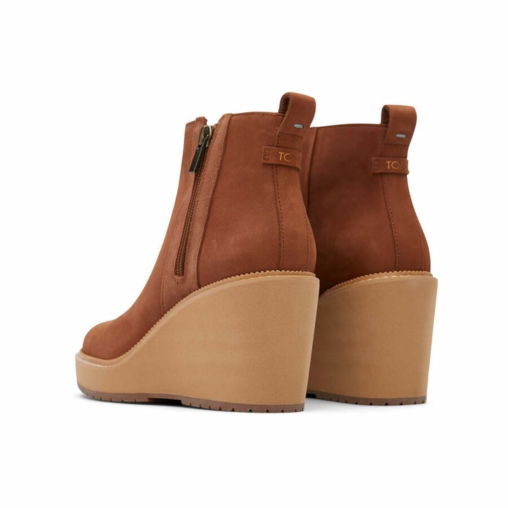Toms Raven Bot Kadın Kahverengi | YWU384290