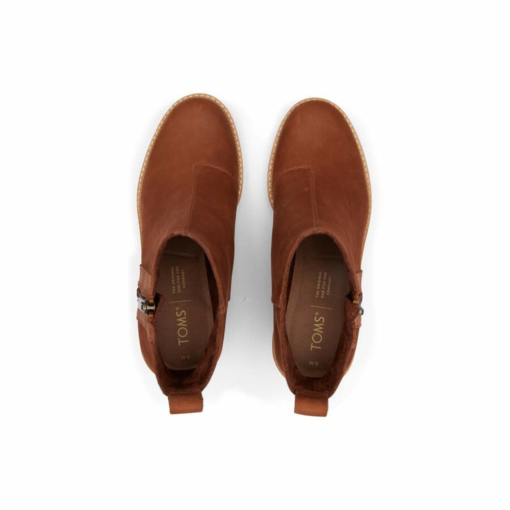 Toms Raven Bot Kadın Kahverengi | YWU384290