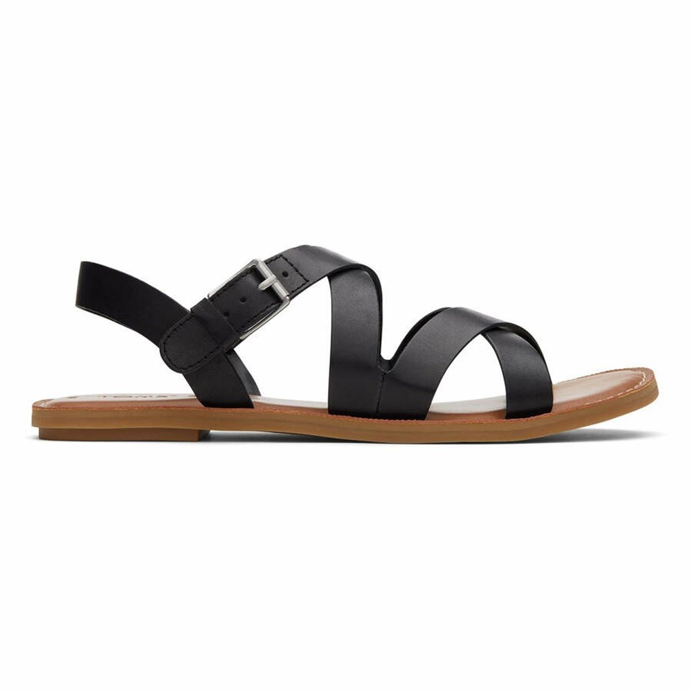 Toms Sicily Sandalet Kadın Siyah | RXN624397