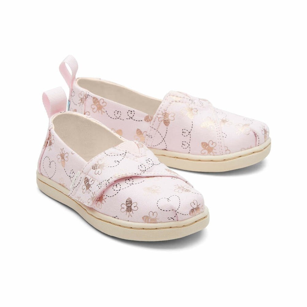 Toms Tiny Alpargata Bee Mine Makosen Ayakkabı Çocuk Pembe | GVB369721